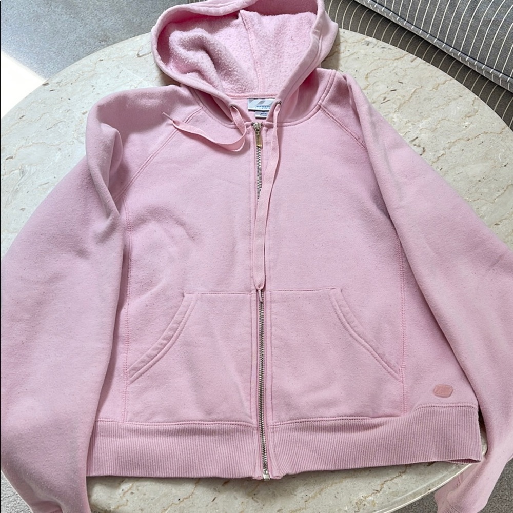 Pink Zip-Up Hoodie